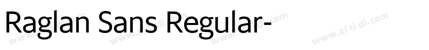 Raglan Sans Regular字体转换